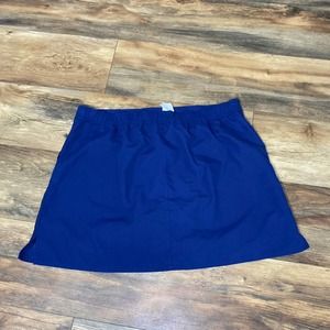 Maxine Of Hollywood Swim Skirt Navy Blue Swimwear Size 14